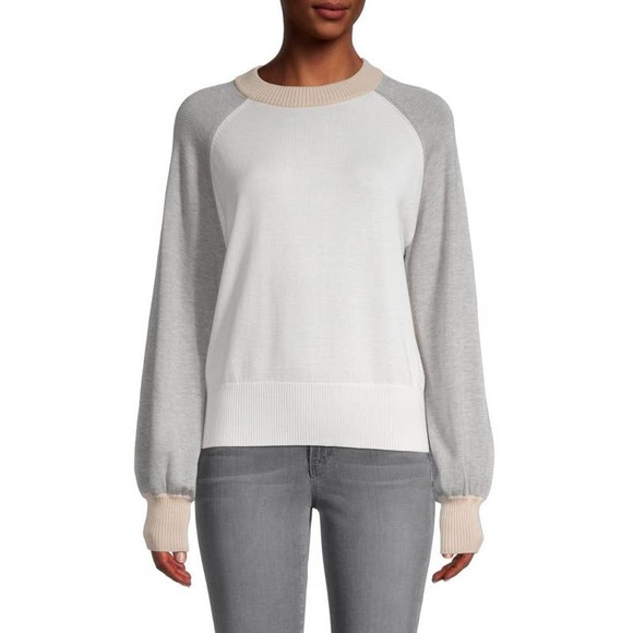 Monrow Sweaters - Monrow Colorblock Sweater
